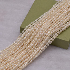 Perles d'eau douce naturelles KeShi de forme libre de 3 à 4 mm