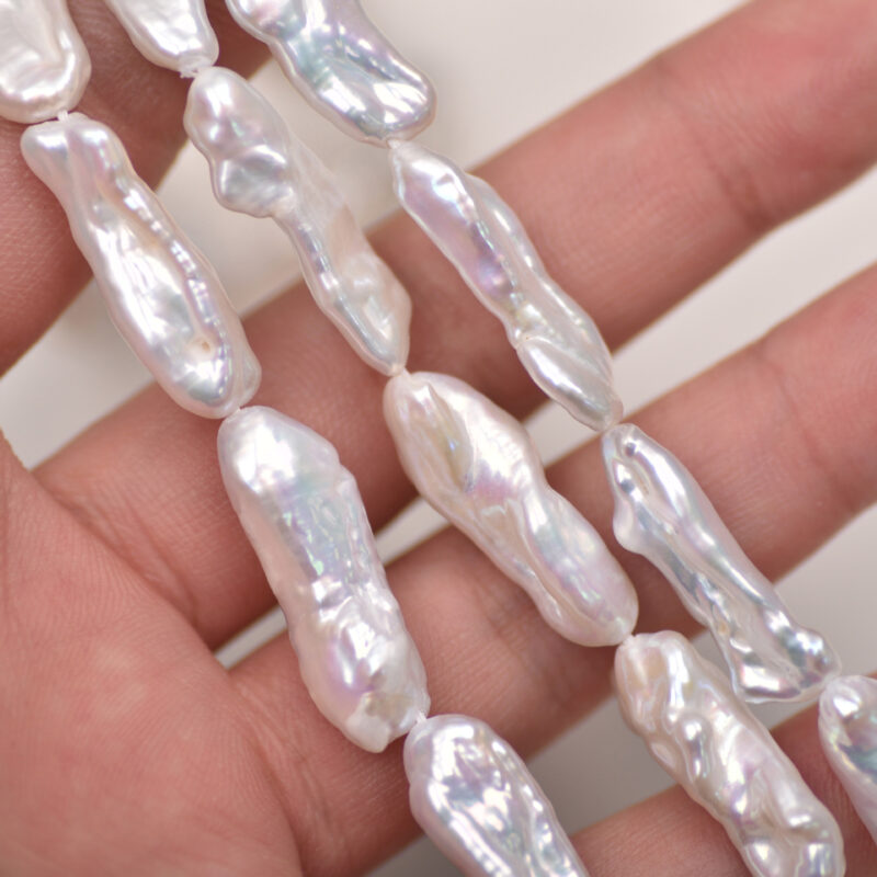 7mm High Quality Biwa Baroque Freshwater Pearls