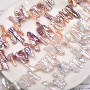 8mm Colors Biwa Baroque Freshwater Natural Pearls