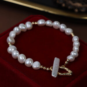 Freshwater Pearl Bracelet with Baroque Clasp