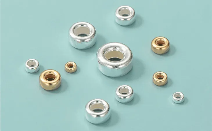 Cuentas espaciadoras de plata esterlina Greta al por mayor