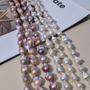 Purple Fish Tail Baroque Freshwater Natural Pearls