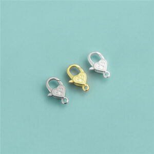 Armbandverschluss mit Hundepfotenmotiv, 925er Silber plattiert