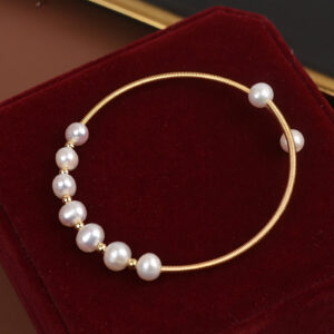 Freshwater Pearl Open Cuff Bracelet