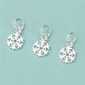 S925 Silver Christmas Snowflake Pendant for Jewelry