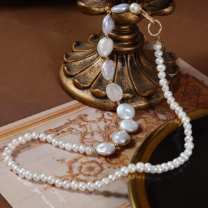 Baroque Freshwater Pearl Coin Necklace Wholesale