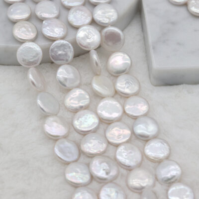 12 mm flache Süßwasserperle