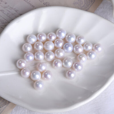 Perlas de agua dulce Edison casi redondas, ligeramente defectuosas, de 10 a 13 mm
