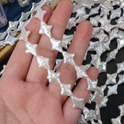 11mm Eight Pointed Star Freshwater Baroque Pearls