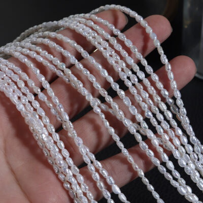 2-3 mm natürliche Keshi-Süßwasserperlen in Freiform