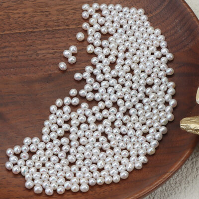 3-4mm Natural Rice Undrilled Freshwater Pearls
