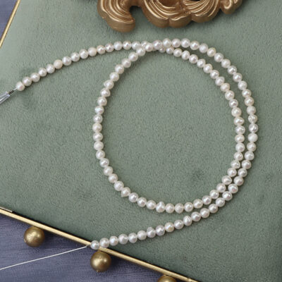 3.5-4mm Natural Matte Round Freshwater Pearls