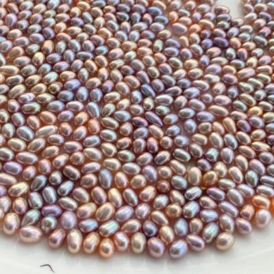 5-7mm Candy Color High Quality Rice Shape Freshwater Pearl