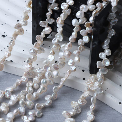 Perlas de agua dulce no nucleadas de pétalos naturales de 5 mm