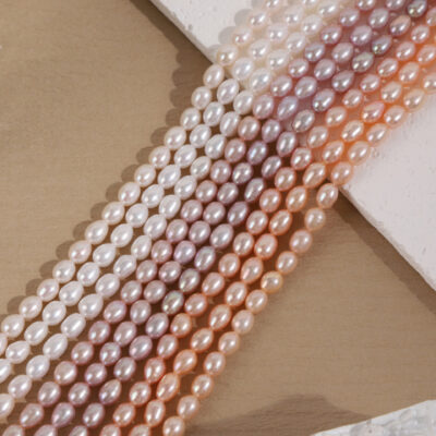 5mm Rice Shaped High Quality Natural Freshwater Pearl