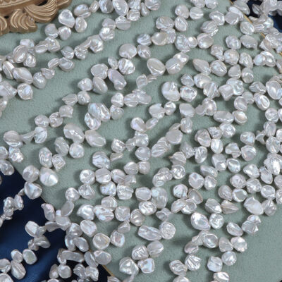 6-7mm Cold Luster Petal Baroque Freshwater Pearls