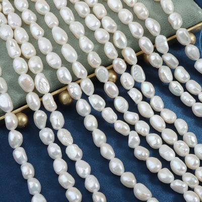 6-8mm High Luster Baroque Pearls Without Nucleus