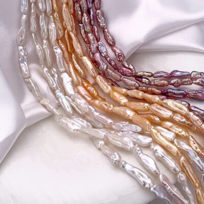 6mm High Quality Biwa Keshi Natural Freshwater Pearl