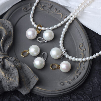 Colgante de perla de agua dulce Edison redonda de plata S925 de 11-12 mm