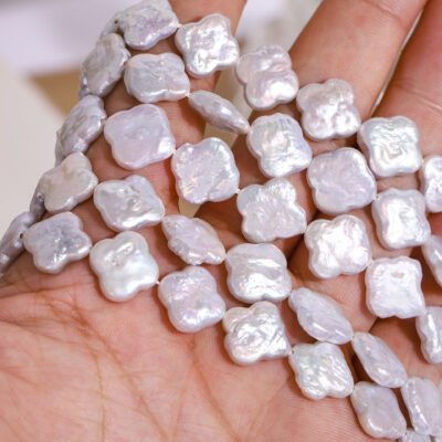 10mm High Quality Four Leaf Clover Baroque Pearls