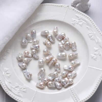 11-12 mm Freiform-Barockperlen ohne Loch