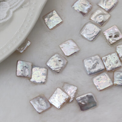11-12mm Square Natural Freshwater Baroque Pearls