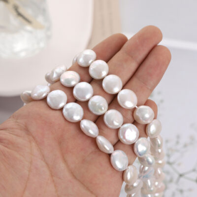 Perles baroques bouton ultra épaisses de qualité supérieure de 11 à 13 mm