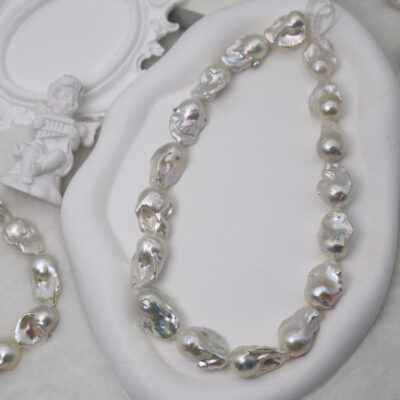 14-16mm High Luster Natural Freshwater Baroque Pearls