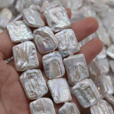 15-18mm Square Nucleated Baroque Freshwater Pearls