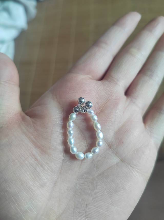 No Hole 3-4mm Mini Baroque Flat Back Freshwater Pearls photo review