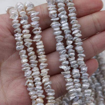 Perlas de agua dulce pequeñas de pétalos Keshi de forma libre de 5-9 mm