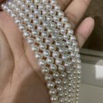 5A 5mm round natural freshwater pearls photo review