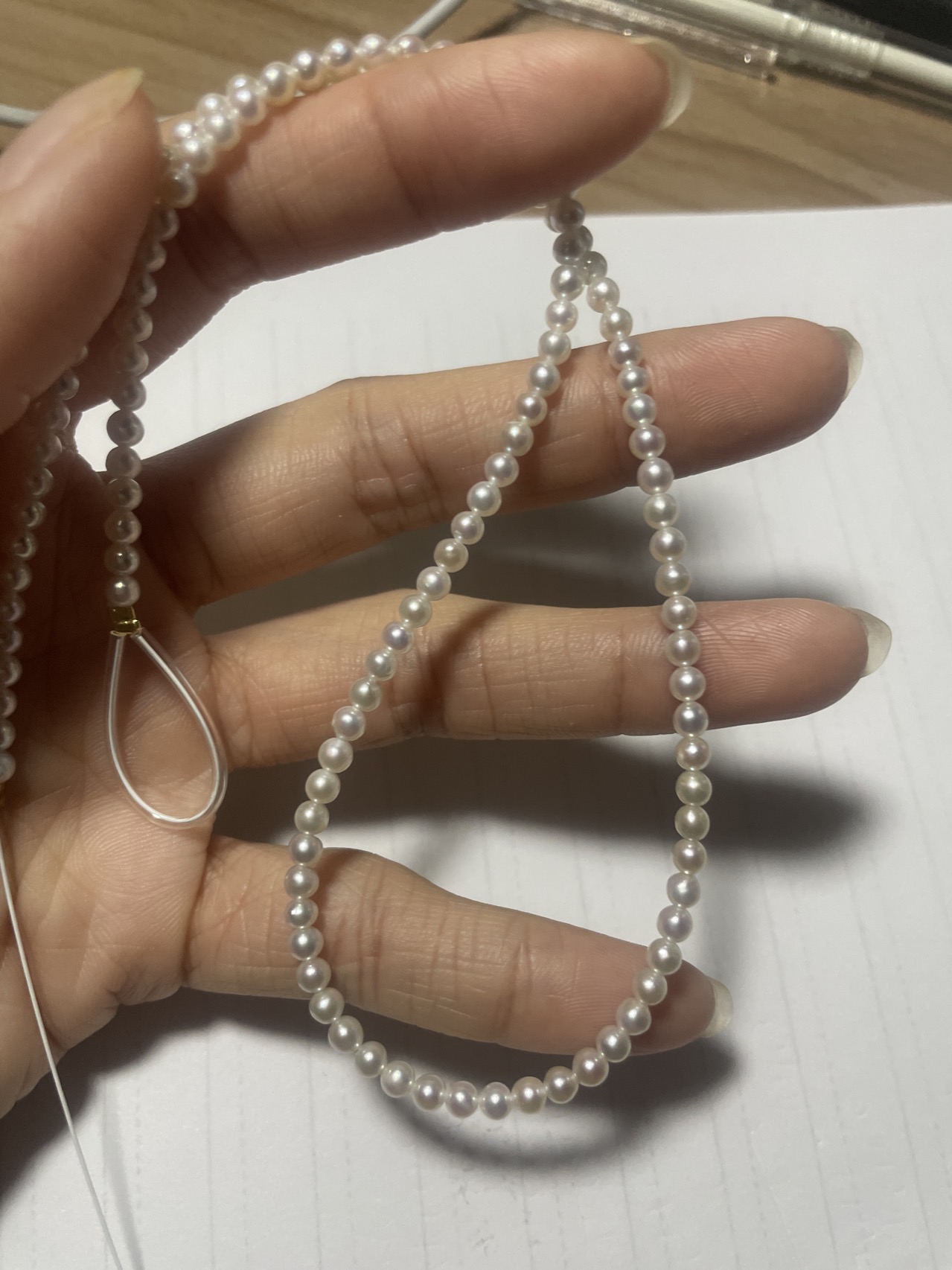 3.5-4mm Near-Round Freshwater Pearls Loose Beads photo review