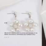 925er Silber, Barock, Süßwasserperle, Zirkonia-Ohrringe – Details anzeigen