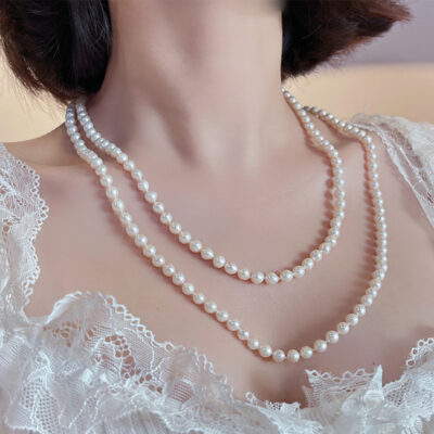French-Freshwater-Pearl-Layered-Knotted-Necklace-Details-Show