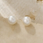 Pendientes de perla de agua dulce S925-4A con forma de bollo - Detalles - Ver