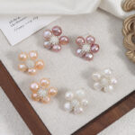 Boucles d'oreilles à tige en perles d'eau douce baroques S925 - Détails - Afficher