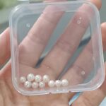 Perles d'eau douce rondes de 4 à 4,5 mm pour la fabrication de bijoux