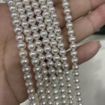 5A 5mm round natural freshwater pearls photo review