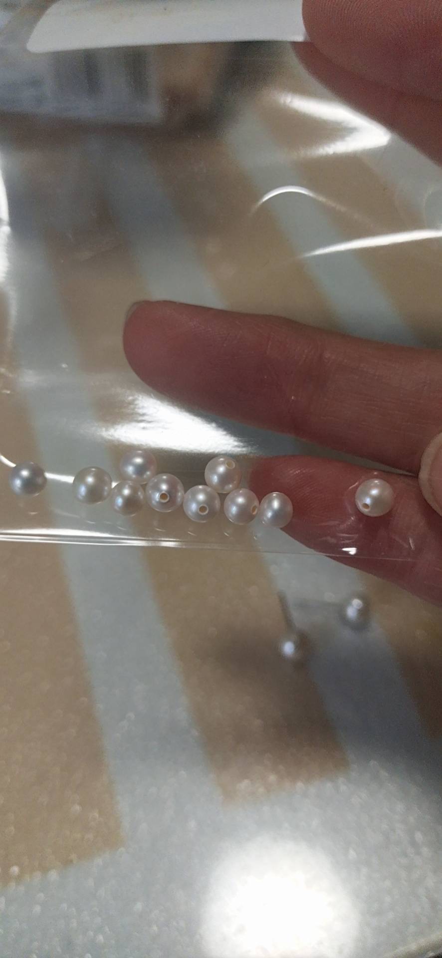 4-4.5mm Round Freshwater Pearls for DIY Jewelry photo review