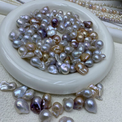 12mm Mini Iridescent High Luster Baroque Pearls