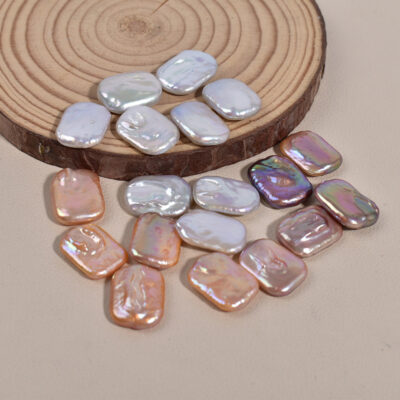 15-20mm Natural Color Square Baroque Pearls