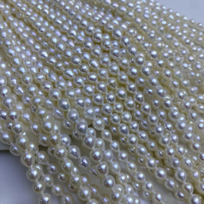 4-5mm High Luster Teardrop Freshwater Pearls
