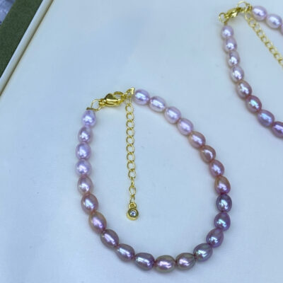 5-6mm-Purple-Gradient-Freshwater-Pearl-Bracelet-Over-Details