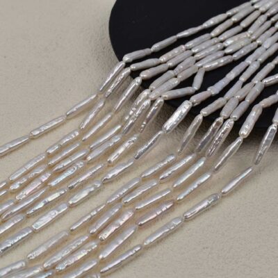 5mm Cost Effective Small Silver Stick Freshwater Pearls