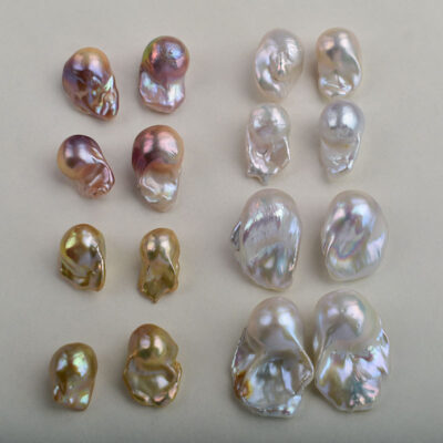 Strong Luster Freshwater Undrilled Free Form Baroque Pearls