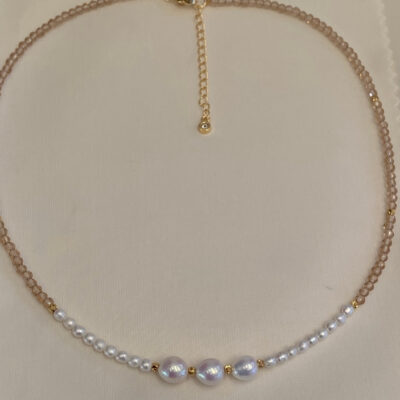 Tea-Quartz-Gradient-Freshwater-Pearl-Necklace-Over-Details