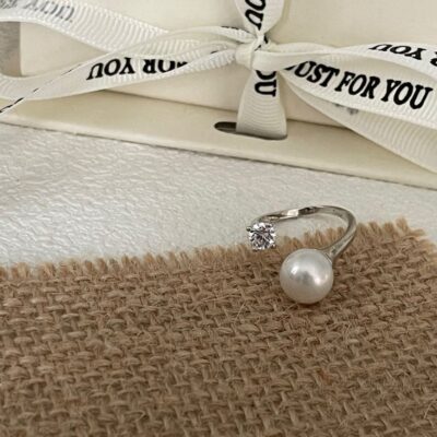 8-9mm-Round-Freshwater-Pearl-Silver-Ring