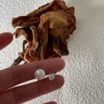 8-9 mm runder Süßwasserperlenring aus Silber – Details anzeigen