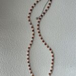 Collier de perles de grenat et de perles d'eau douce - Détails